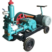 Horizontal double cylinder reciprocating double acting pision pump grouting pump